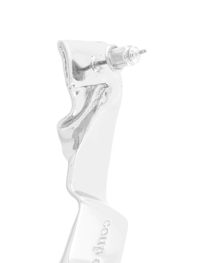 Coup De Coeur Wave Drop Earrings In Silver
