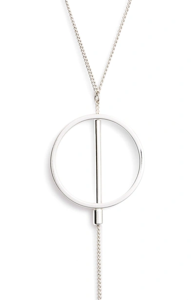 Shop Jenny Bird Rhine Lariat Necklace In Silver