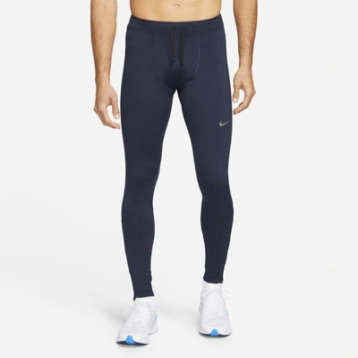 Shop Nike Dri-fit Challenger Men's Running Tights In Obsidian