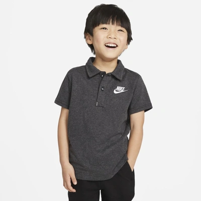 Shop Nike Dri-fit Toddler Polo In Black Heather