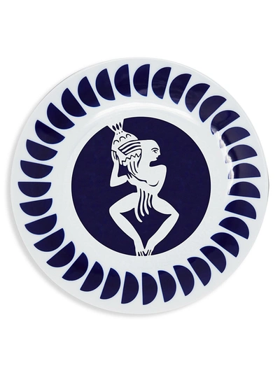 Shop Viso Project Porcelain Zodiac Plate In Aquarius