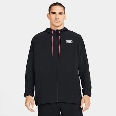 Shop Nike Men's Sport Clash Jacket In Black/white