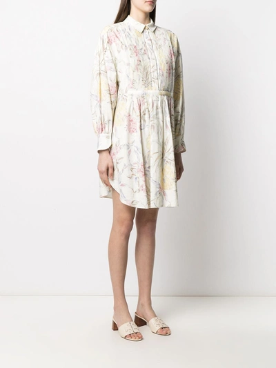 Shop See By Chloé Printed Cotton Dress In White