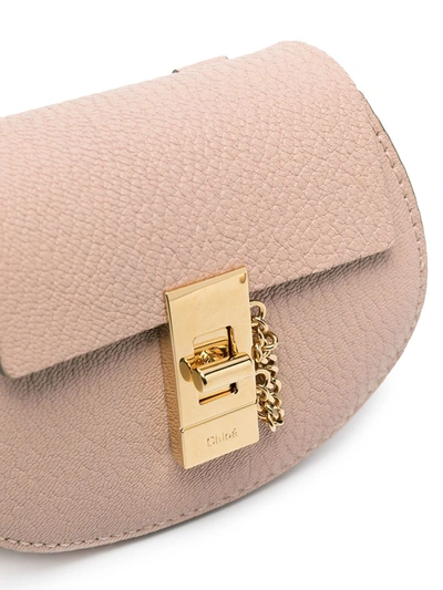 Shop Chloé Drew Mini Leather Backpack In Pink