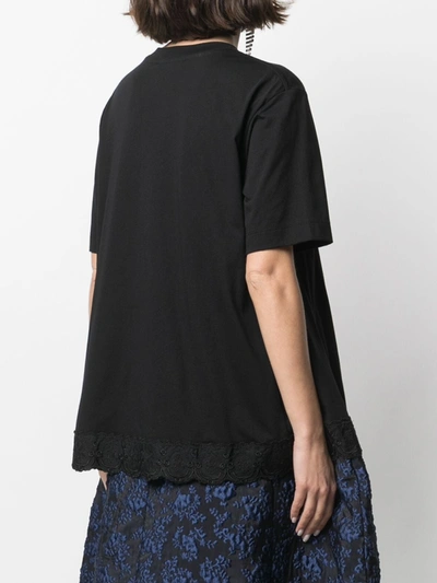 Shop Simone Rocha Boy Fit Cotton T-shirt In Black