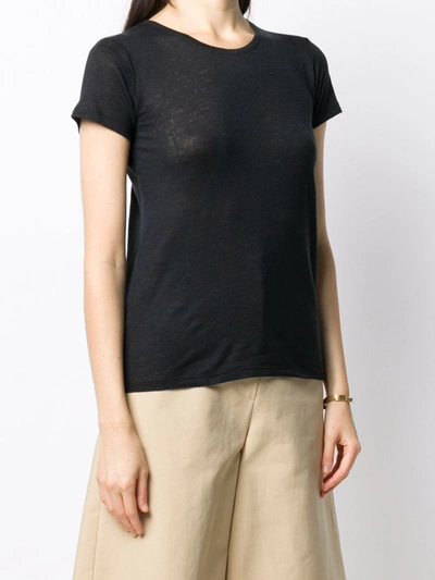 Shop Majestic Cotton T-shirt In Black