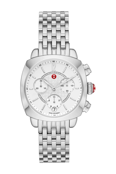 Shop Michele Ascalon Diamond Bracelet Watch, 34mm X 41mm