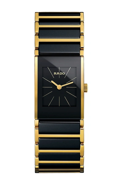 Shop Rado Integral Black Dial Ceramic Watch, 25mm X 19.5mm