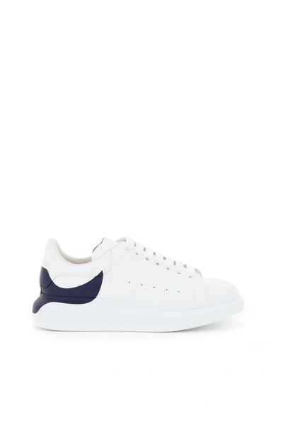Shop Alexander Mcqueen Oversized Sole Sneakers In White White Paris Blue (white)