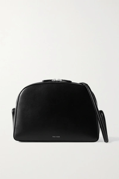 Shop The Row Single Mignon Leather Shoulder Bag In Black