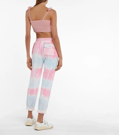 LOVESHACKFANCY SANTINELLA TIE-DYE COTTON SWEATPANTS P00535000
