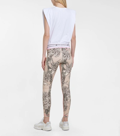 Shop Adidas By Stella Mccartney Future Playground Floral Leggings In Pink