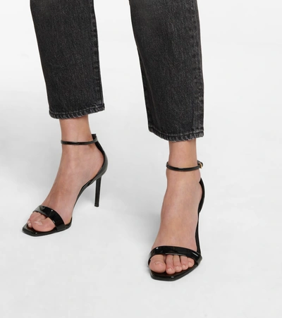 Shop Saint Laurent High-rise Slim Jeans In Black