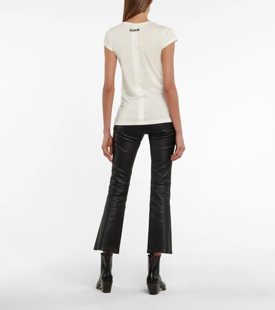 Shop Tom Ford Linen-blend Top In White