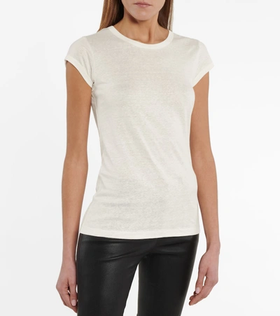 Shop Tom Ford Linen-blend Top In White