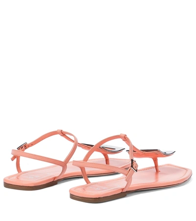 Shop Roger Vivier Bikiviv' Leather Sandals In Pink