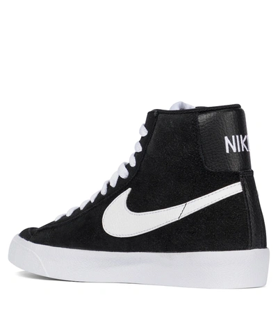 Shop Nike Blazer Mid '77 Suede Sneakers In Black