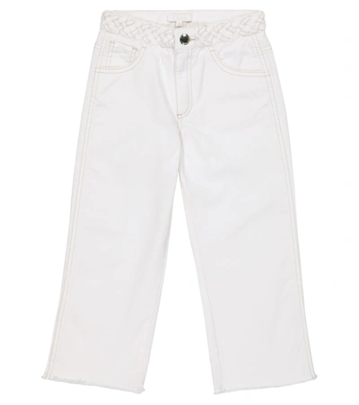 Shop Chloé Stretch-cotton Jeans In White