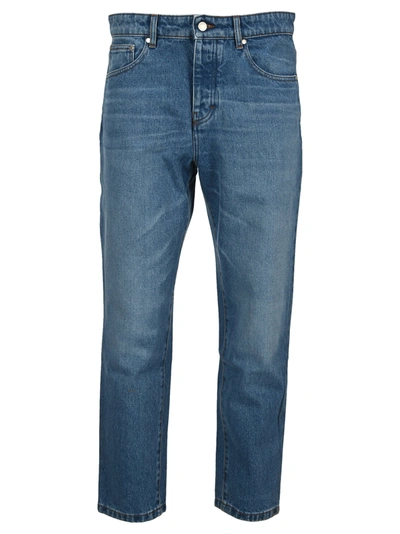 Shop Ami Alexandre Mattiussi Ami Tapered Fit Jeans In Used Blue