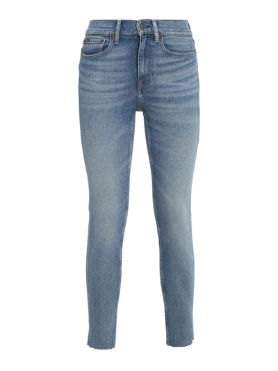 Shop Polo Ralph Lauren Tompkins Skinny Jeans In Light Blue