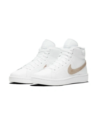 Shop Nike Women's Court Royale 2 Mid High-top Casual Sneakers From Finish Line In White
