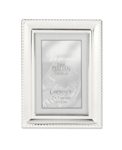 Shop Lawrence Frames Metal Picture Frame With Inner Beading, 2.5" X 3.5" In Silver-tone