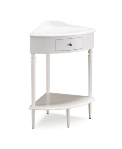 Leick Home Favorite Finds Corner Stand Table With Storage In Natural
