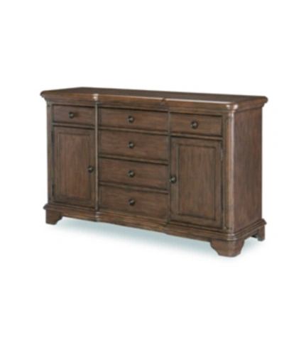 Shop Furniture Stafford Credenza, Created For Macy's In Rustic Cherry