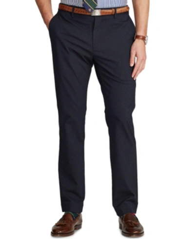 Shop Polo Ralph Lauren Men's Stretch Straight-fit Pants In Rl Navy