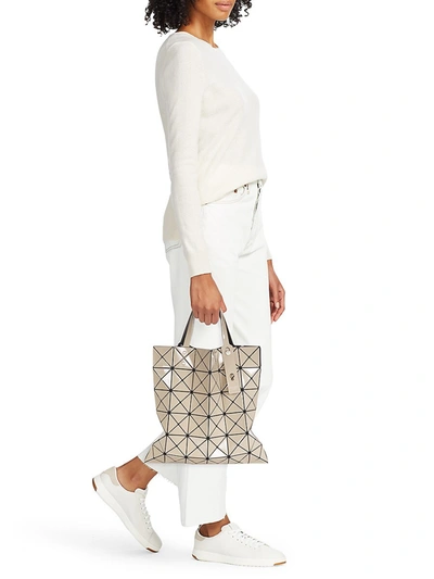 Shop Bao Bao Issey Miyake Women's Lucent Bi-color Tote In Silver