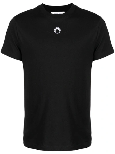 Shop Marine Serre Oversized Logo T-shirt In Black