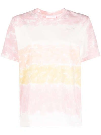 Shop See By Chloé Striped Cotton T-shirt In Multicolor
