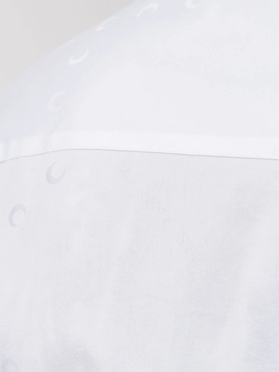 Shop Marine Serre Moon Jacquard Shirt In White