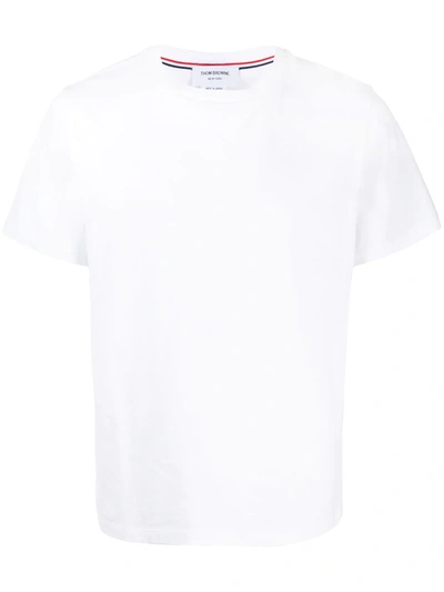 Shop Thom Browne Rwb Tipping Stripe Short-sleeve T-shirt In White