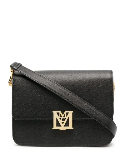 Shop Mcm Mena Visetos Cross Body Bag In Black