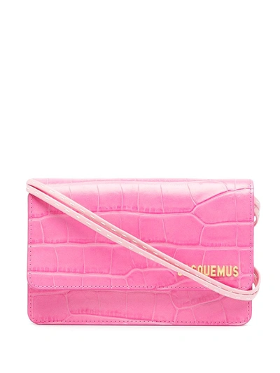 Shop Jacquemus Le Riviera Shoulder Bag In Pink
