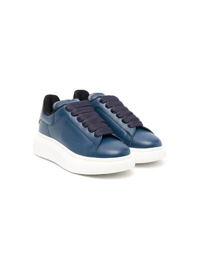 Shop Alexander Mcqueen Oversized Low-top Sneakers In Blue