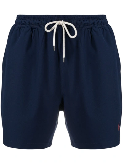 Shop Polo Ralph Lauren Traveller Swim Shorts In Blue