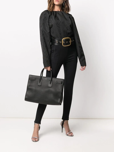 Shop Saint Laurent Shopping Tote Bag In Black