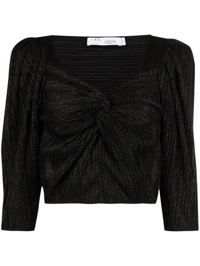 Shop Iro Dollie Cropped Top In Black