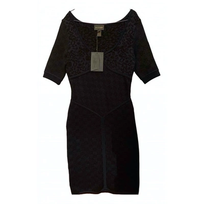 Pre-owned Zac Posen Mini Dress In Navy