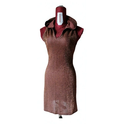 Pre-owned Fiorucci Mini Dress In Metallic