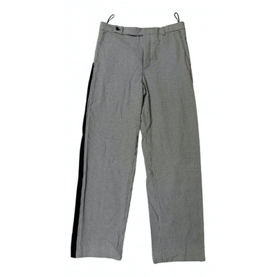 Pre-owned Carven Trousers In Grey
