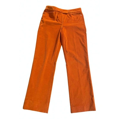 Pre-owned Loro Piana Trousers In Orange