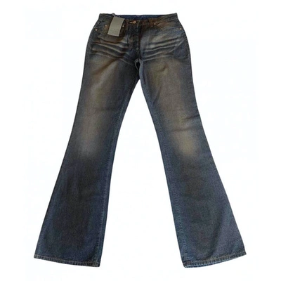 Pre-owned Trussardi Blue Cotton Jeans