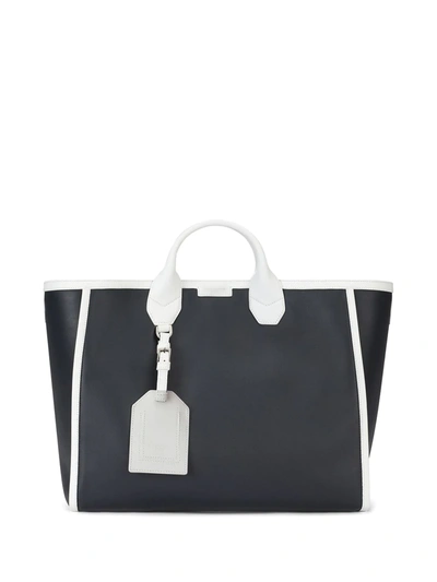 Shop Dolce & Gabbana Two-tone Design Tote Bag In Blue