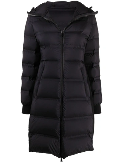 Shop Moncler Spectrum Hooded Down Coat In Black