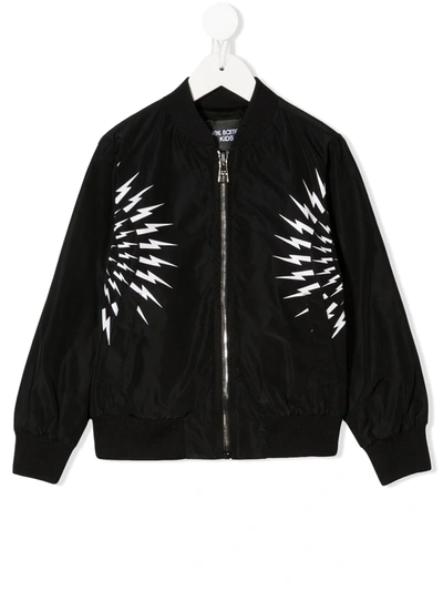 LOGO拉链飞行员夹克