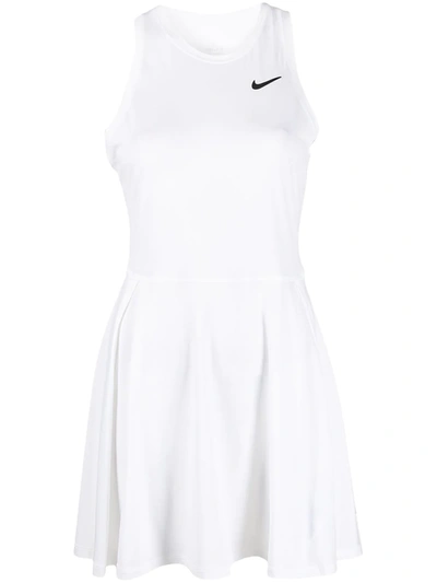 Shop Nike Dri-fit Advantage Tennis Dress In White