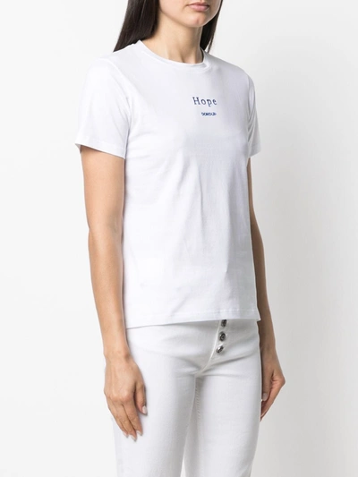 Shop Dondup Logo Cotton T-shirt In White